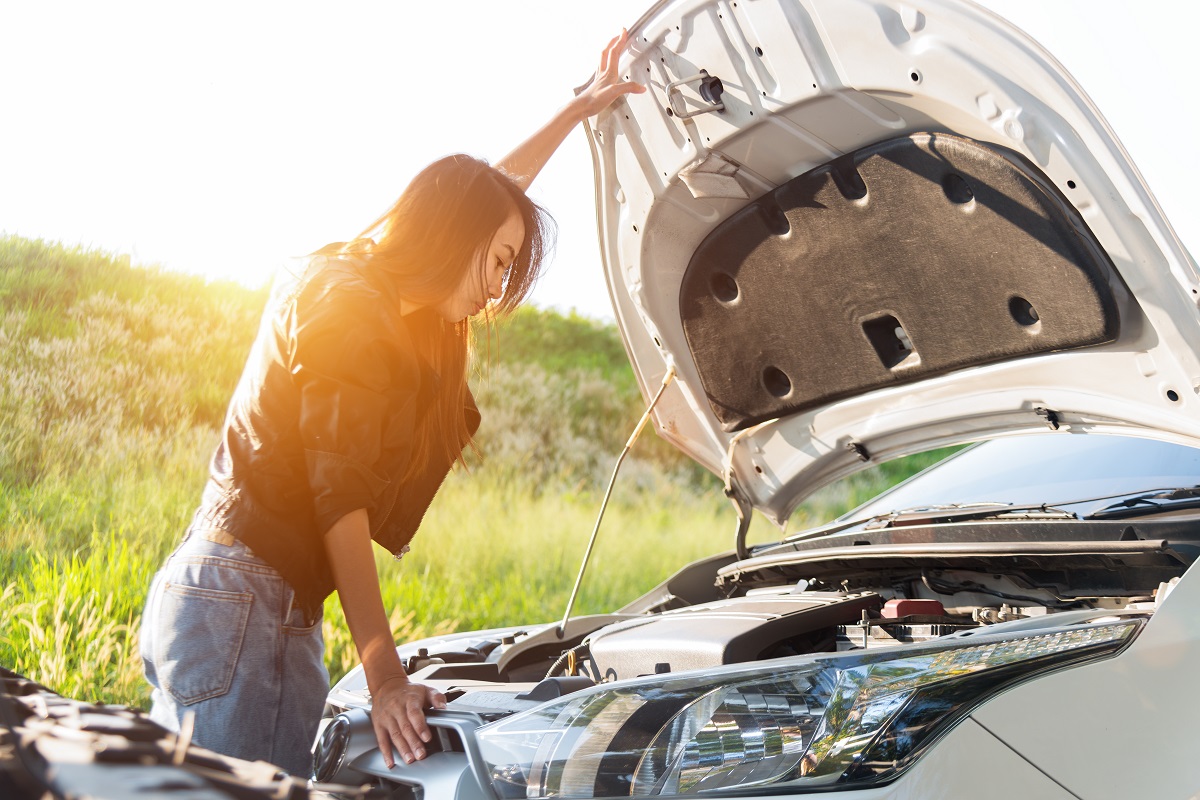 checking car