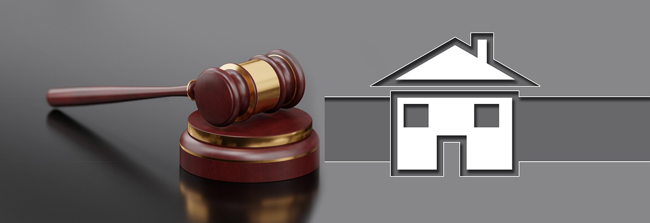 Illustration representing property law and real estate ownership